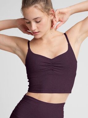 Beyond Yoga Spacedye™ Raise The Barre Shirred Cropped Tank
